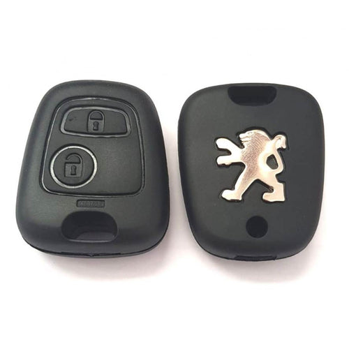 Carcasa cheie Peugeot 206 cu emblema metalica