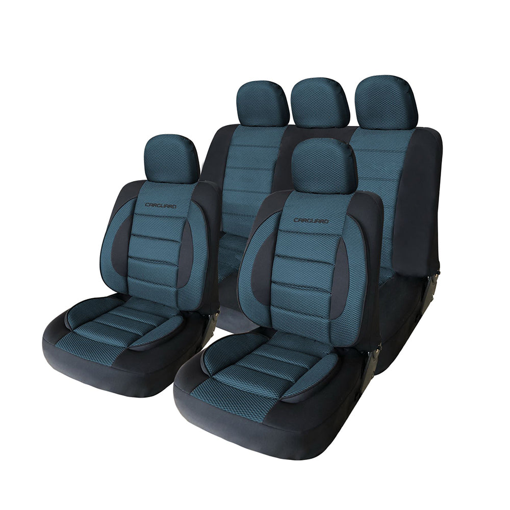Huse scaune auto universale - albastru+negru