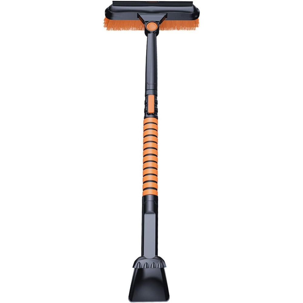 Perie si Racleta Rotativa 3 in 1 Perie Auto pentru Zapada, Telescopica, Detasabila, Material Aluminiu si ABS, 100 x 25 cm