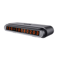 Suport Numar de Telefon pentru Parcare Auto Suport pentru Numarul de telefon, Banda glisanta pentru Ascundere, Banda Adeziva Inclusa, 120 x 48 x 24 mm, Cifre Rosii
